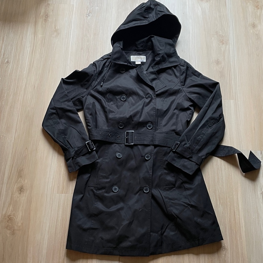 Michael kors hooded trench coat - Picture 1 of 12